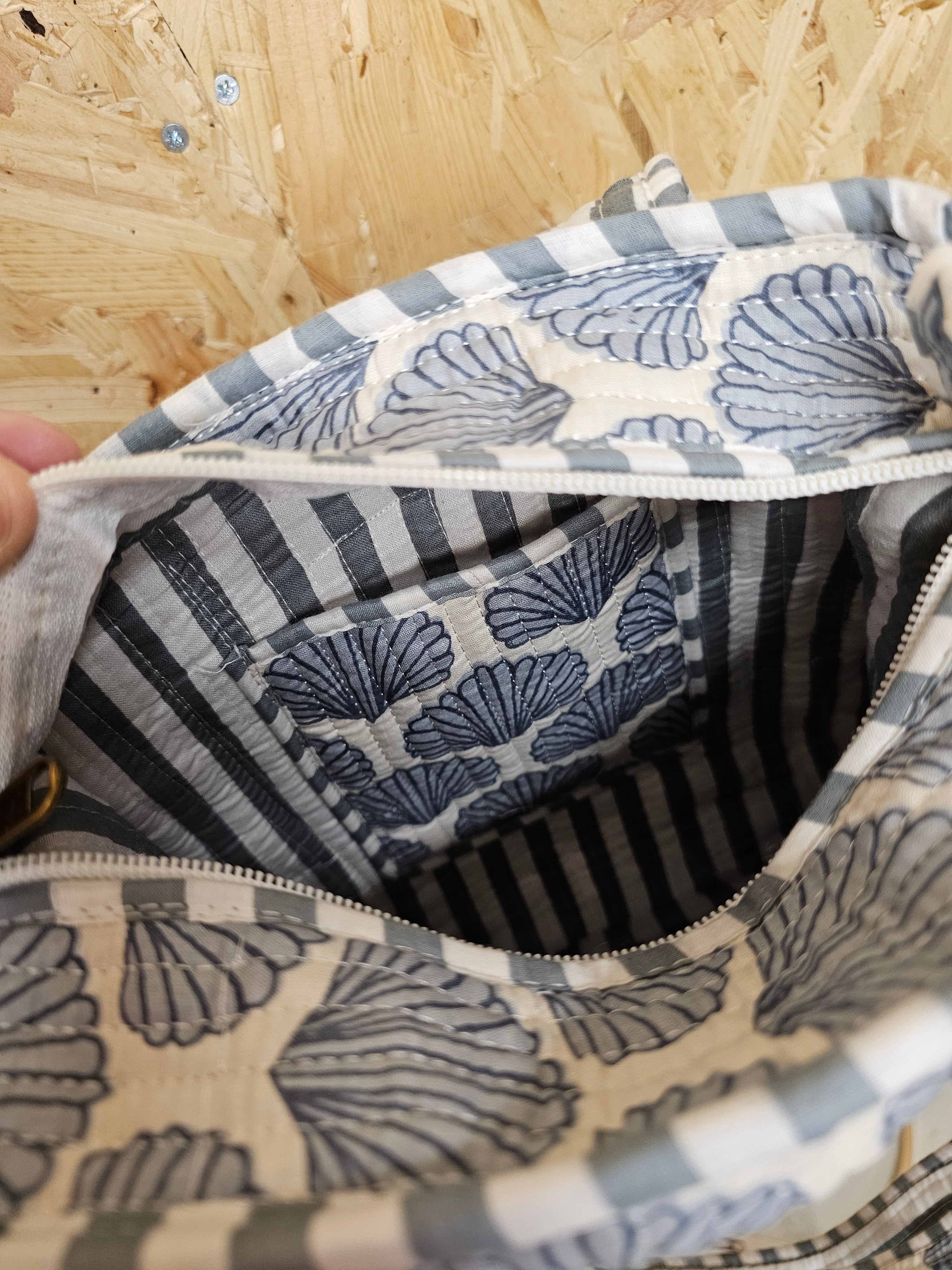 Blue Seashells Mini Tote Bag