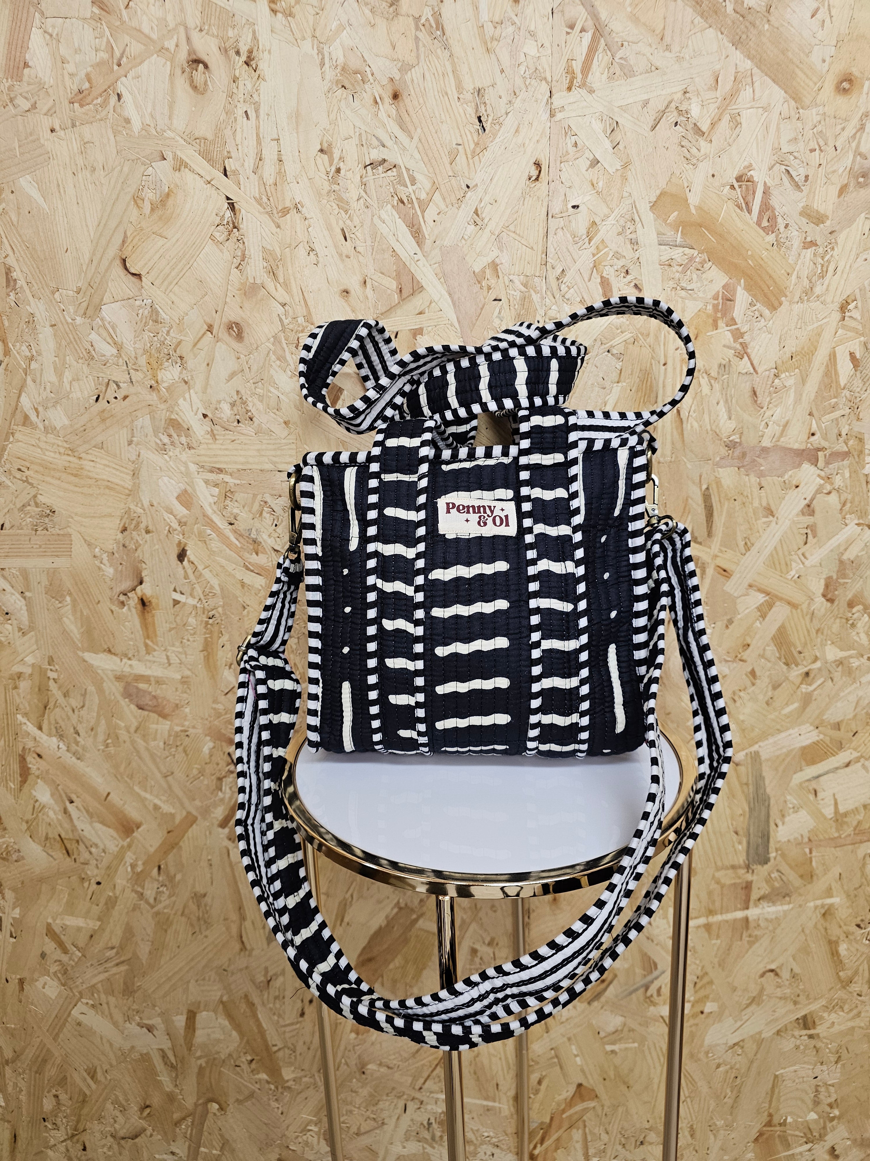 Monochrome Mini Tote Bag