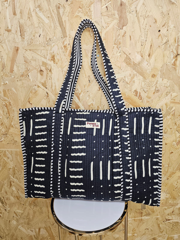 Monochrome Large Tote Bag